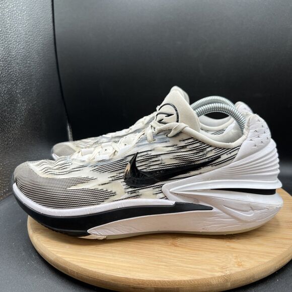 Nike Men’s Size 11.5 Air Zoom GT Cut 2 TB Basketball Shoe White Black FJ8915-100 main image 4